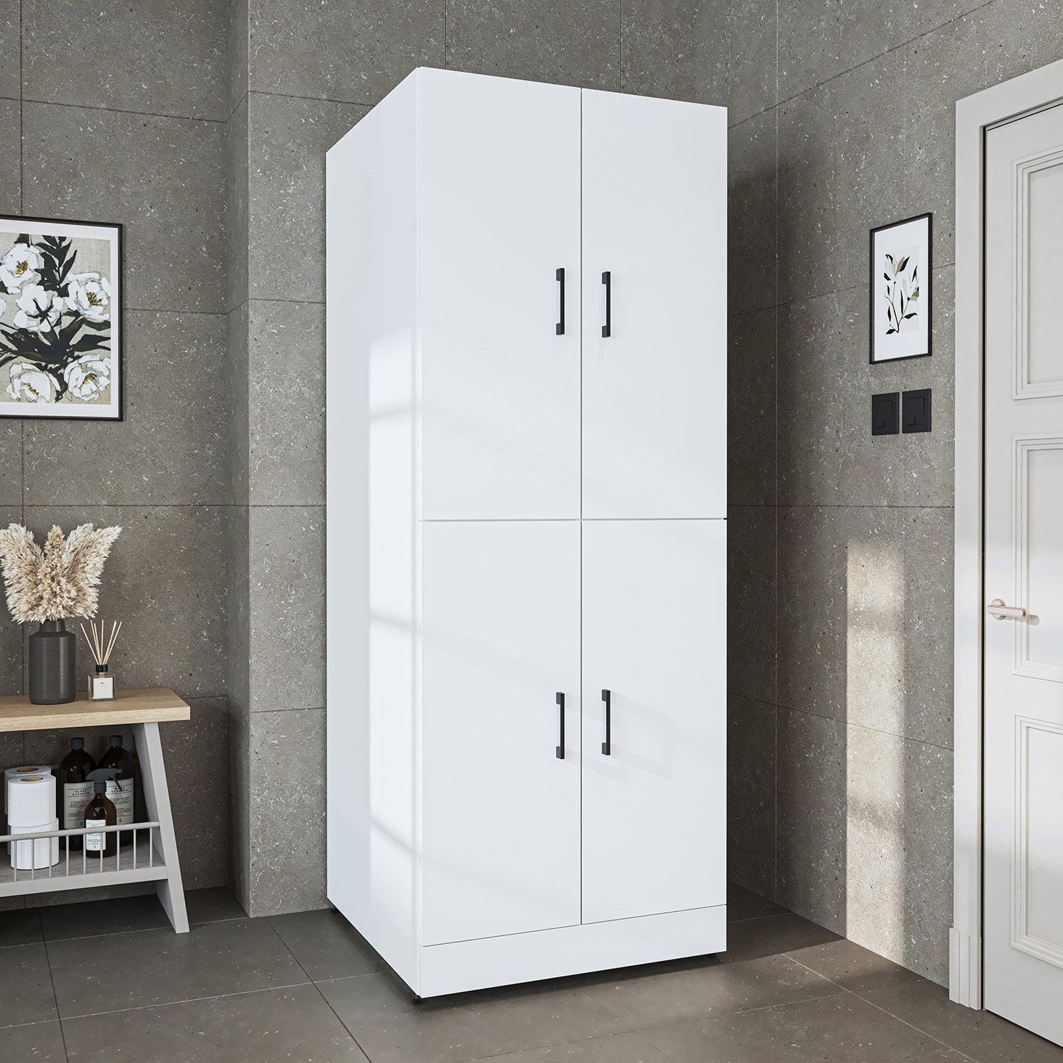 Roomart Waschmaschinenschrank SERIE DORA-II, 70 cm breit - Produktbild 1