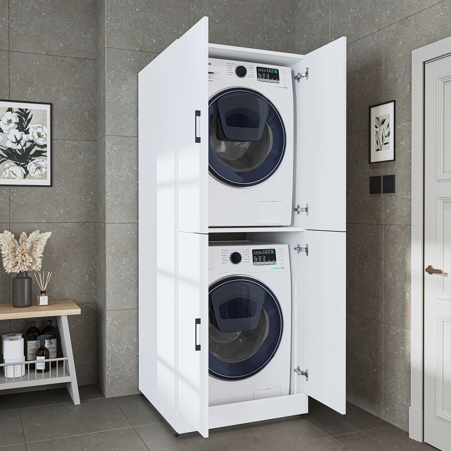 Roomart Waschmaschinenschrank SERIE DORA-II, 70 cm breit - Produktbild 3